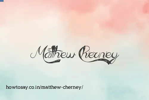 Matthew Cherney