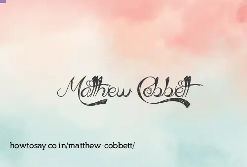 Matthew Cobbett