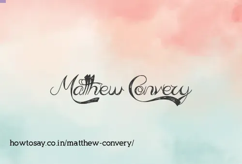Matthew Convery