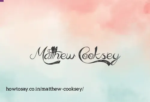Matthew Cooksey