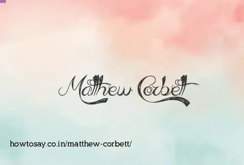 Matthew Corbett