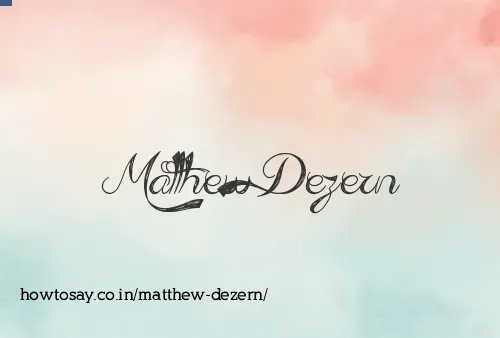 Matthew Dezern
