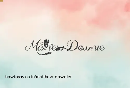 Matthew Downie