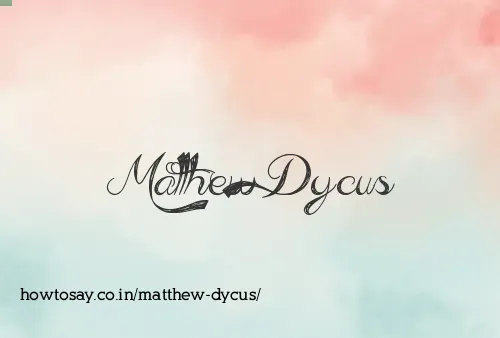 Matthew Dycus
