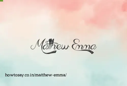 Matthew Emma