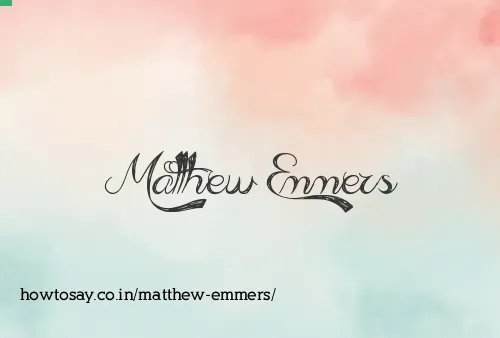 Matthew Emmers