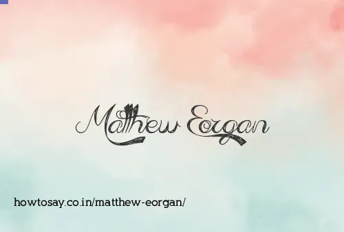 Matthew Eorgan