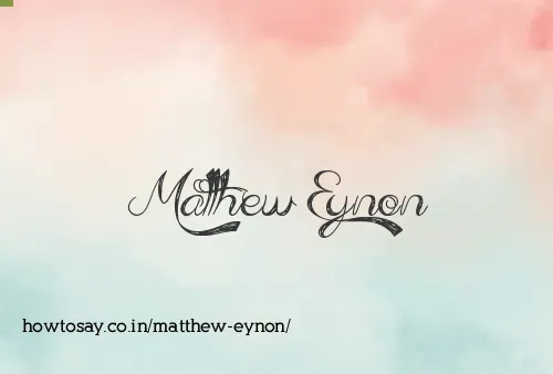 Matthew Eynon