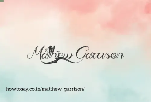 Matthew Garrison