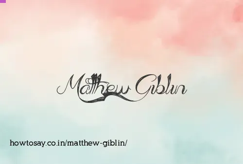 Matthew Giblin