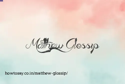Matthew Glossip