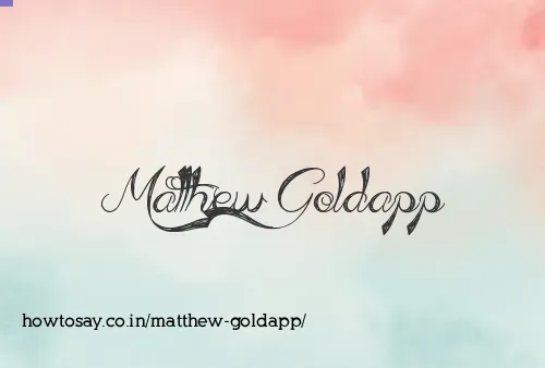 Matthew Goldapp