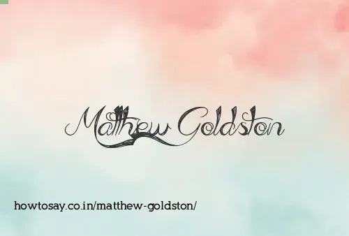 Matthew Goldston