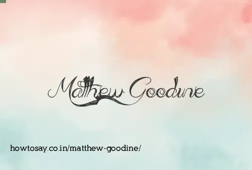 Matthew Goodine