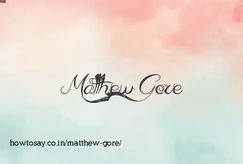 Matthew Gore