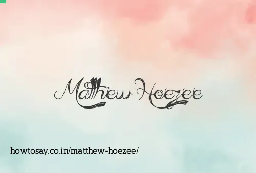 Matthew Hoezee