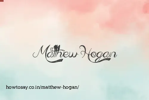 Matthew Hogan