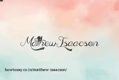 Matthew Isaacson