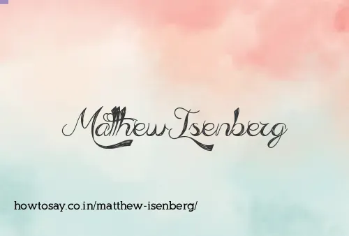 Matthew Isenberg