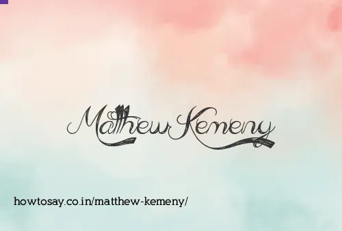 Matthew Kemeny