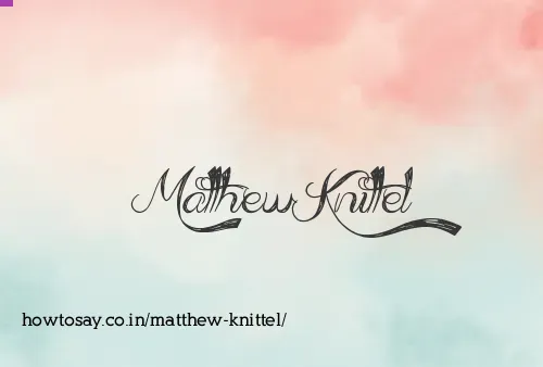 Matthew Knittel