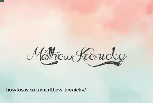Matthew Krenicky