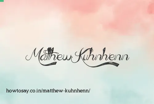 Matthew Kuhnhenn