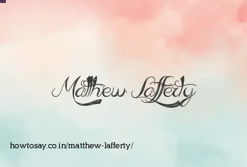 Matthew Lafferty