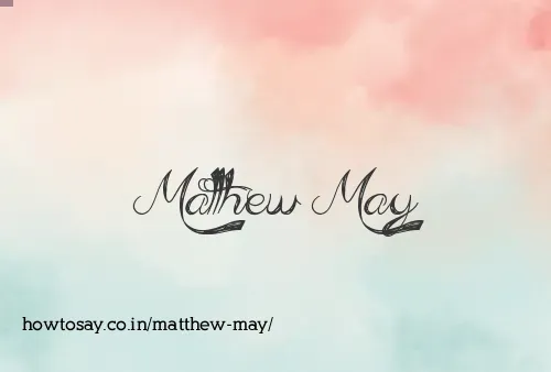Matthew May