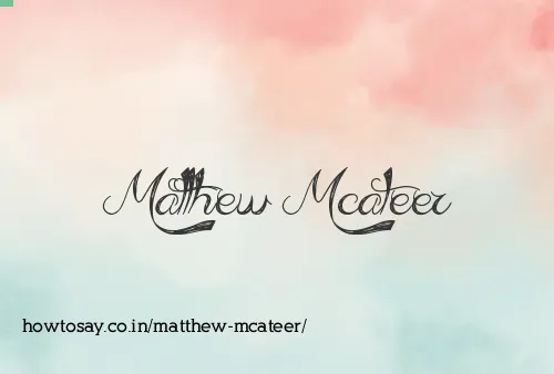 Matthew Mcateer