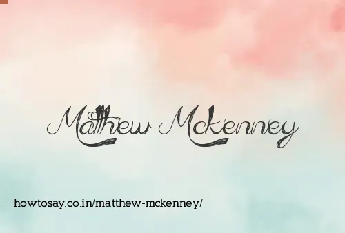 Matthew Mckenney