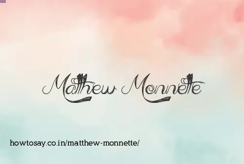 Matthew Monnette
