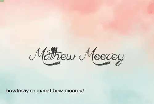 Matthew Moorey