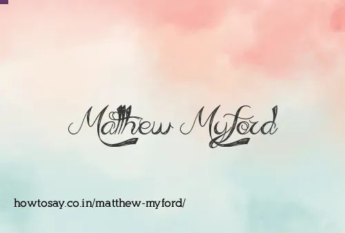 Matthew Myford