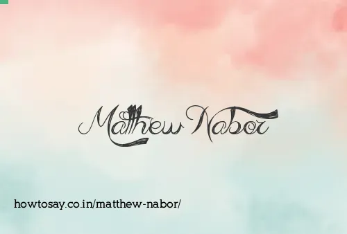 Matthew Nabor
