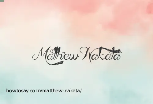 Matthew Nakata
