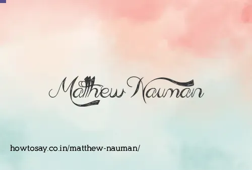 Matthew Nauman
