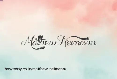 Matthew Neimann