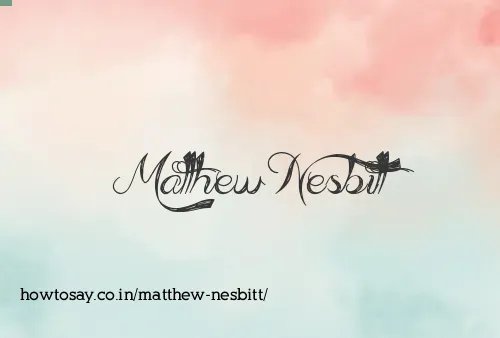Matthew Nesbitt