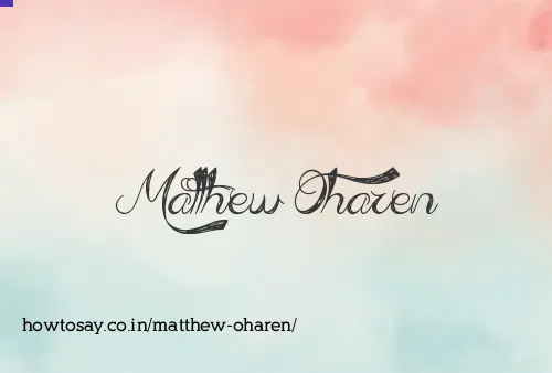 Matthew Oharen