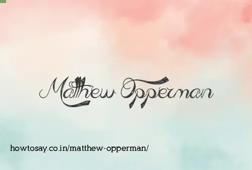 Matthew Opperman