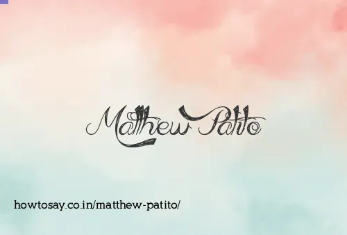 Matthew Patito