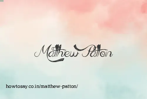 Matthew Patton