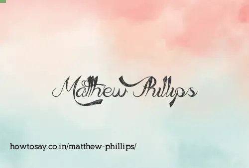 Matthew Phillips