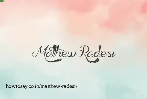 Matthew Radesi