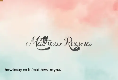 Matthew Reyna