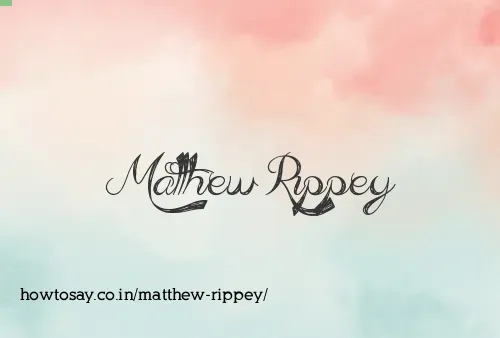 Matthew Rippey