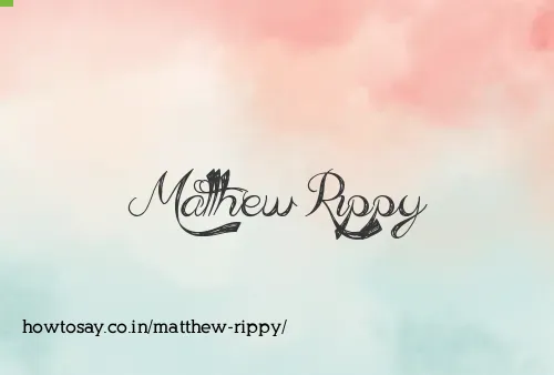Matthew Rippy