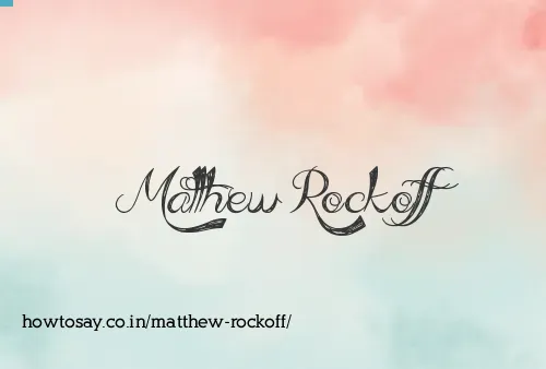 Matthew Rockoff