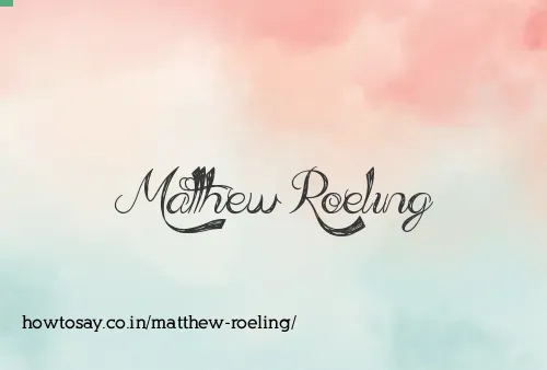 Matthew Roeling
